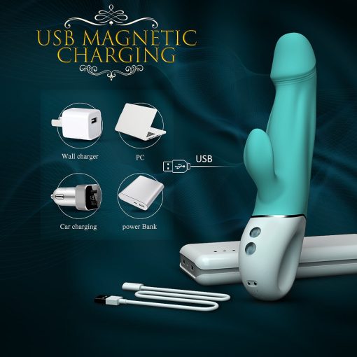 SHD-S282 Wave G-Spot Vibrator Tiffany Blue