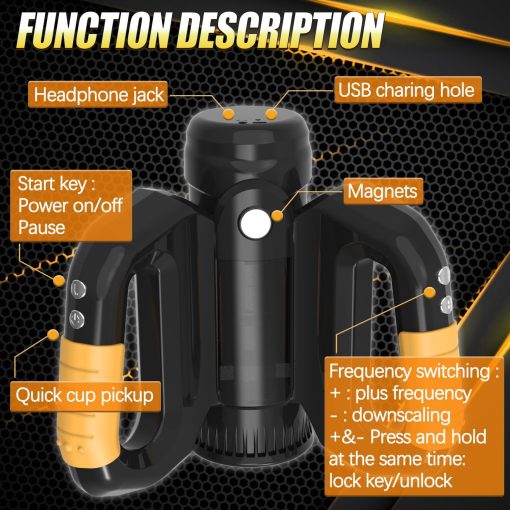 2 In 1  Automatic Telescopic Male Masturbator  With Quick Cup Pickup