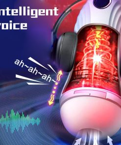 Fully automatic suction. 10-frequency vibration and sound emitting male penis exerciser