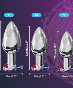 Light Up Anal Vibrator Prostate Stimulor Toys with APP