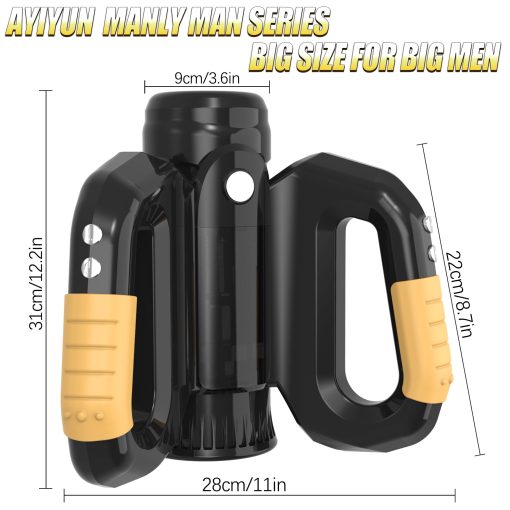 2 In 1  Automatic Telescopic Male Masturbator  With Quick Cup Pickup