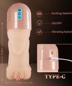 BuyGing OLIVER 5 Sucking 10 Vibrating Simulated Vagina Masturbator and Pussy Pocket