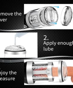 Automatic 7*7 Thrusting Rotating Modes Oral Sex Masturbator