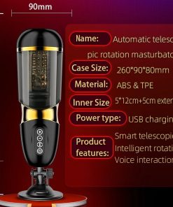 Telescopic Rotation 10*10 Modes Silicone Vagina Masturbator
