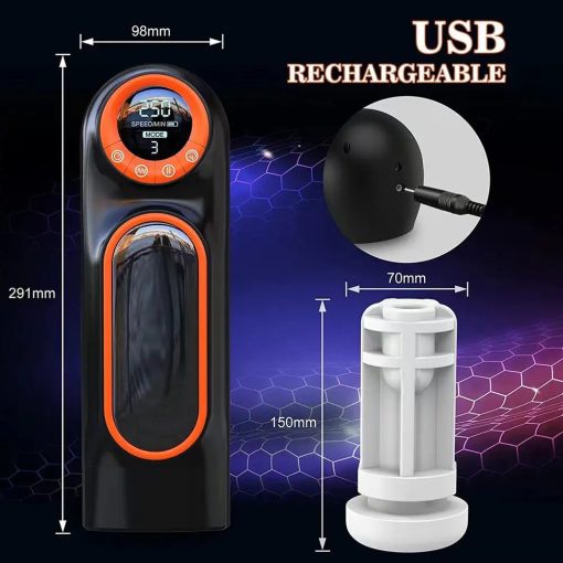 Quusvik Men's Automatic Masturbation Cup with Suction & Heating