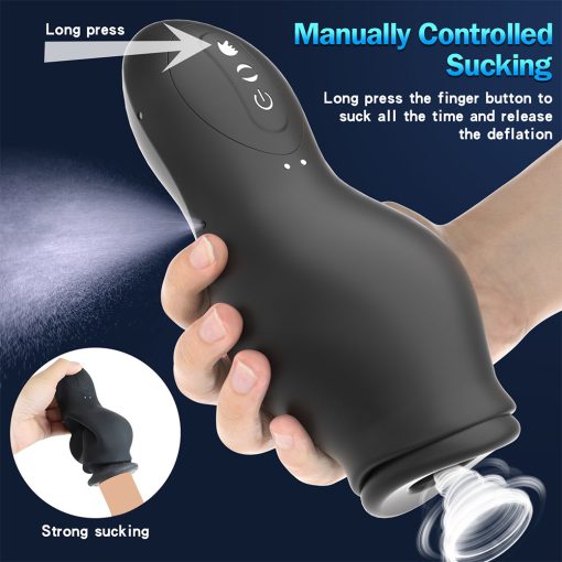 IPX7 Real Blowjob 7 Frequency Vacuum Sucking Masturbator