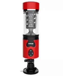 Telescopic Rotating Masturbator with Interactive Voice
