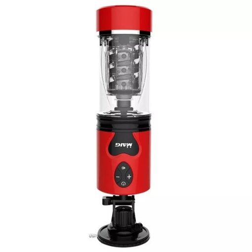 Telescopic Rotating Masturbator with Interactive Voice