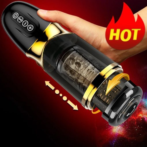 Telescopic Rotation 10*10 Modes Silicone Vagina Masturbator