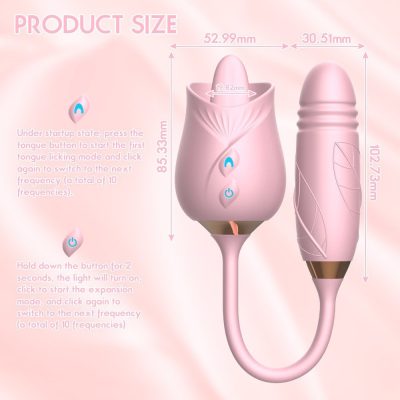 2024 Upgraded Female Rose Flower 100% waterproof
