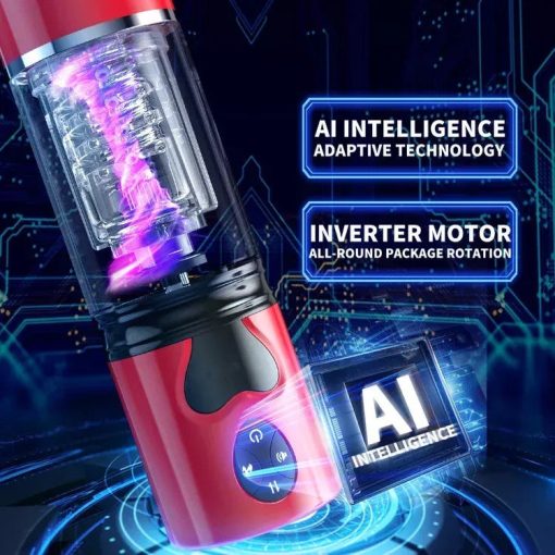 Intelligent rotational and suction male penis trainer