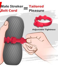 Adjustable Male Masturbator Adult Toys for Men Blowjob
