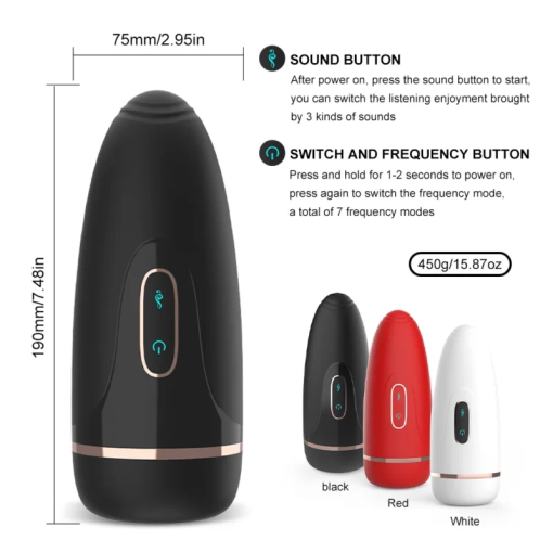 Electric male masturbator and penis trainer
