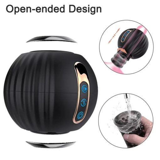 3 in 1 Telescopic Rotating Voice Masturbation Cup