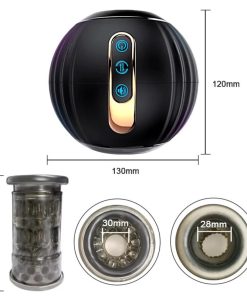 3 in 1 Telescopic Rotating Voice Masturbation Cup