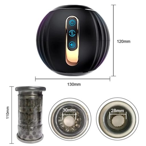 3 in 1 Telescopic Rotating Voice Masturbation Cup