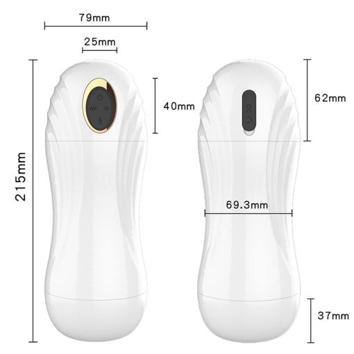Fully automatic suction. 10-frequency vibration and sound emitting male penis exerciser