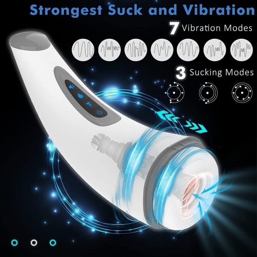 Automatic Powerful Sucking Male Masturbator Cup with Automatic Heating