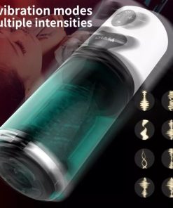 Telescopic Rotating Masturbator with Interactive Voice