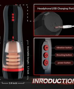 Roka - Lifelike Automatic 5 Thrusting 10 Vibrating Vocable Masturbation Cup