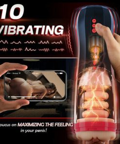 Roka - Lifelike Automatic 5 Thrusting 10 Vibrating Vocable Masturbation Cup