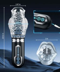 Thrusting Rotating 7 Vibrating Oral Sex Handheld Masturbator