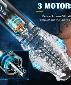 Thrusting Rotating 7 Vibrating Oral Sex Handheld Masturbator