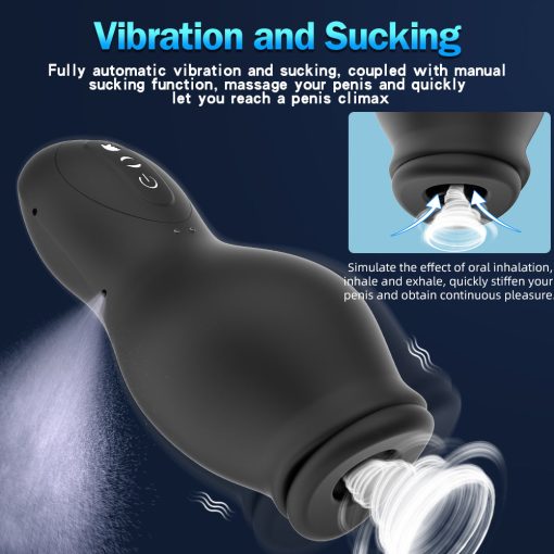 IPX7 Real Blowjob 7 Frequency Vacuum Sucking Masturbator