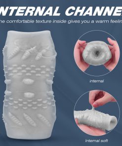 Adjustable Male Masturbator Adult Toys for Men Blowjob