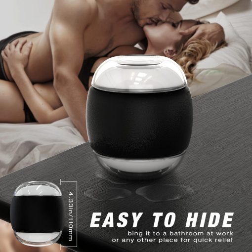 Open-Ended Male Masturbator with Transparent Cover