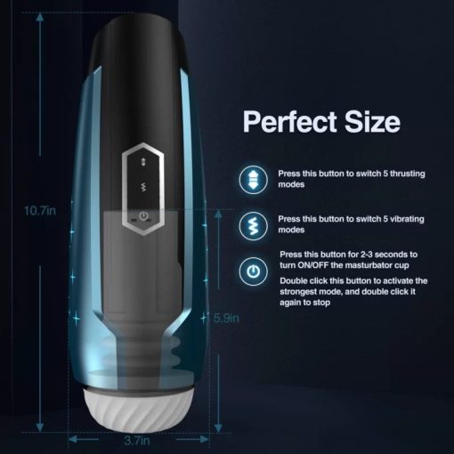 Vibrating Male Masturbator Penis Trainer