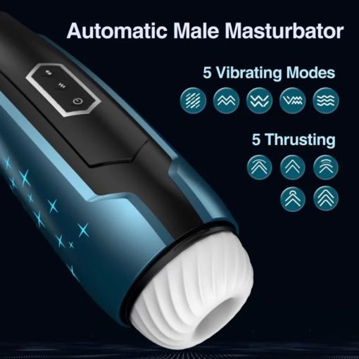 Vibrating Male Masturbator Penis Trainer